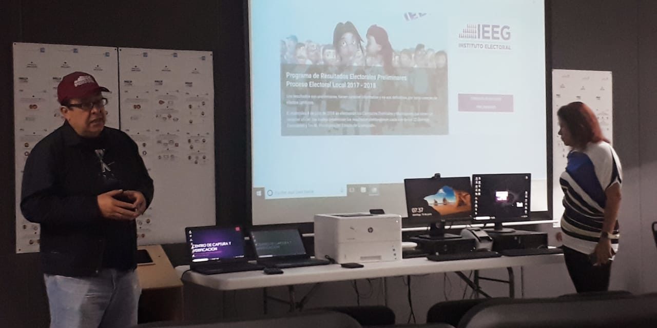 IEEG realiza el primer simulacro del Programa de Resultados Electorales Preliminares (PREP) previo a la Jornada Electoral