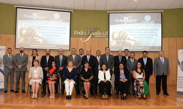 Visita organismo internacional a ministros del Poder Judicial del estado