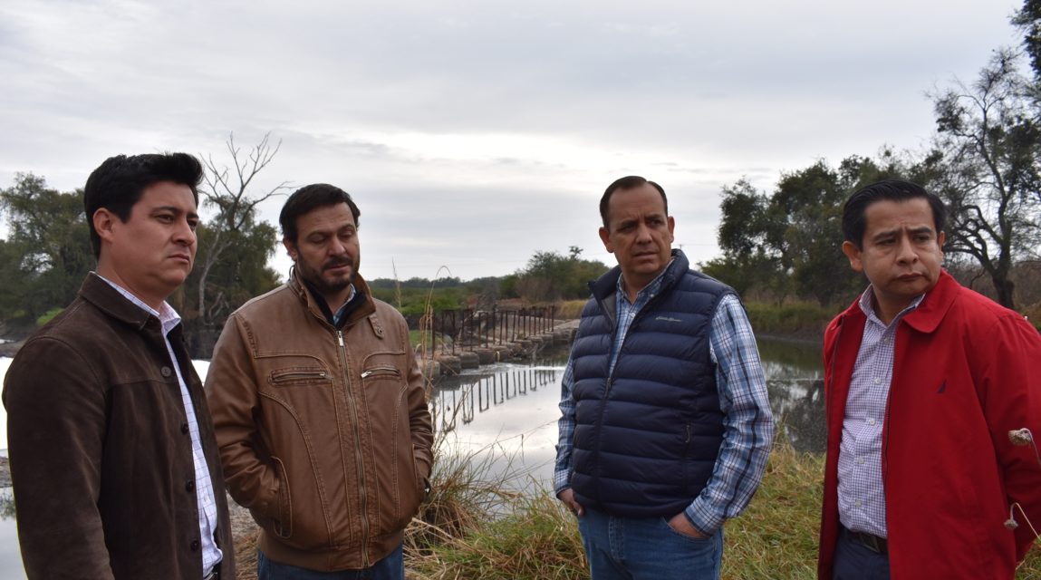 Supervisan obras de construcción en el curso del Río Turbio e Isabelota dentro de Manuel Doblado