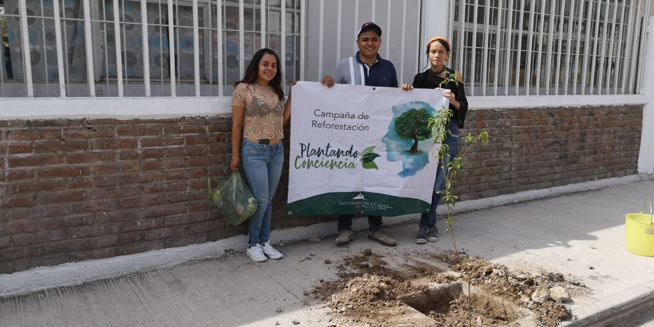 «Plantando Conciencia» lleva más de 400 árboles plantados en San Francisco del Rincón
