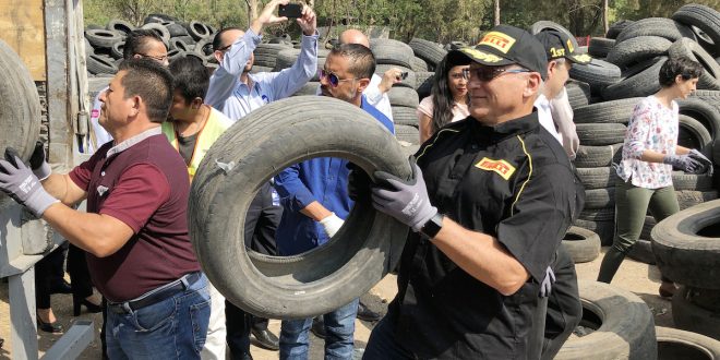 Llantatón reune 16 mil llantas en León