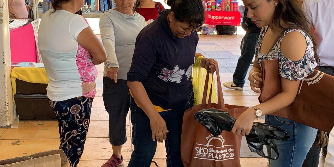 En Silao fomentan uso de bolsas de tela para reducir consumo de plástico