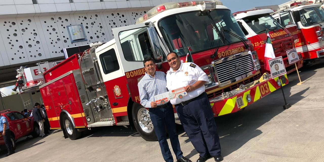 Llega equipamiento de Bomberos a Purísima