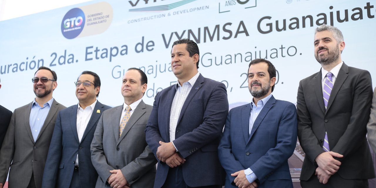 Gobernador inaugura la II etapa de VYNMSA Guanajuato Industrial Park