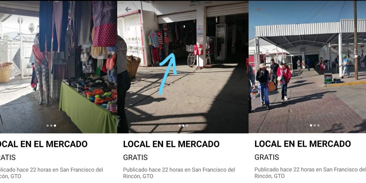 Ofertan local del mercado de San Francisco del Rincón por más de un millón de pesos