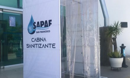 Instalan cabina sanitizante en SAPAF