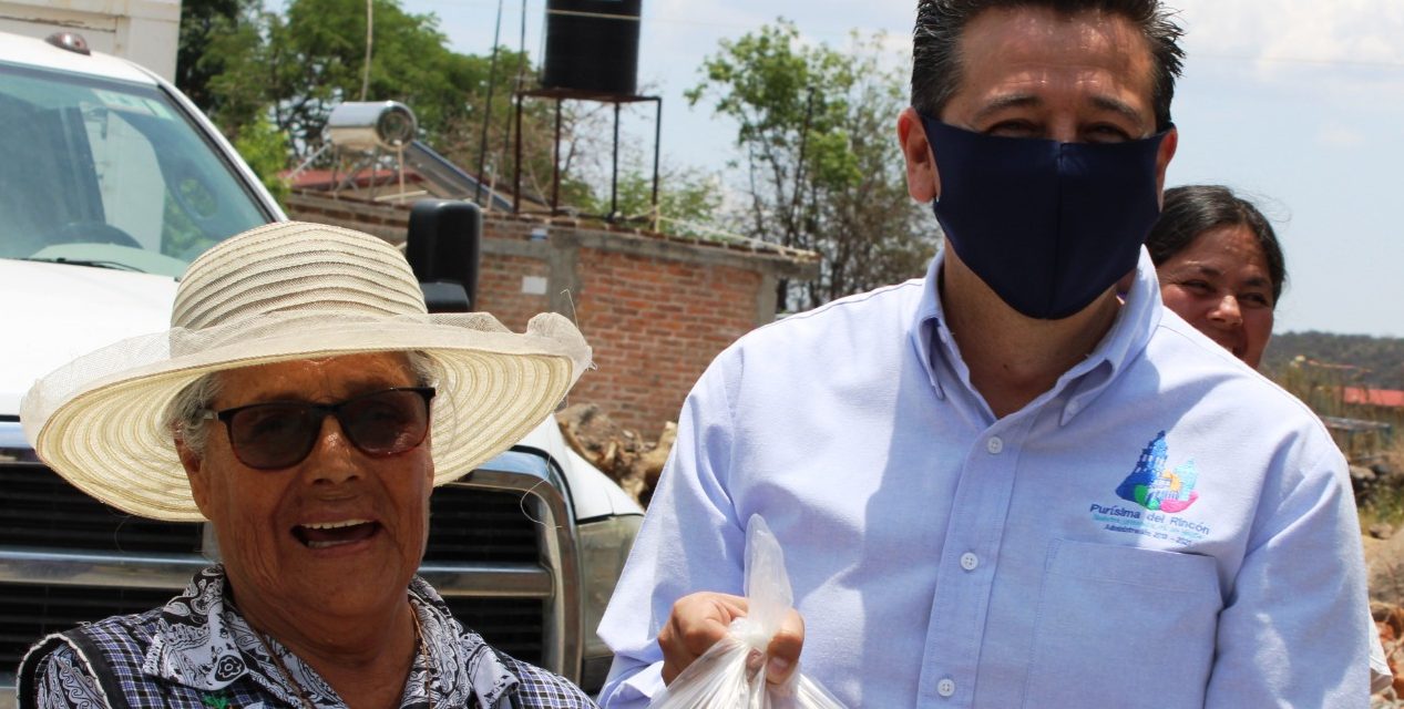 Alcalde de Purísima inicia entrega de 3 mil 300 despensas