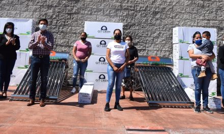 300 familias de San Francisco del Rincón reciben un calentador solar