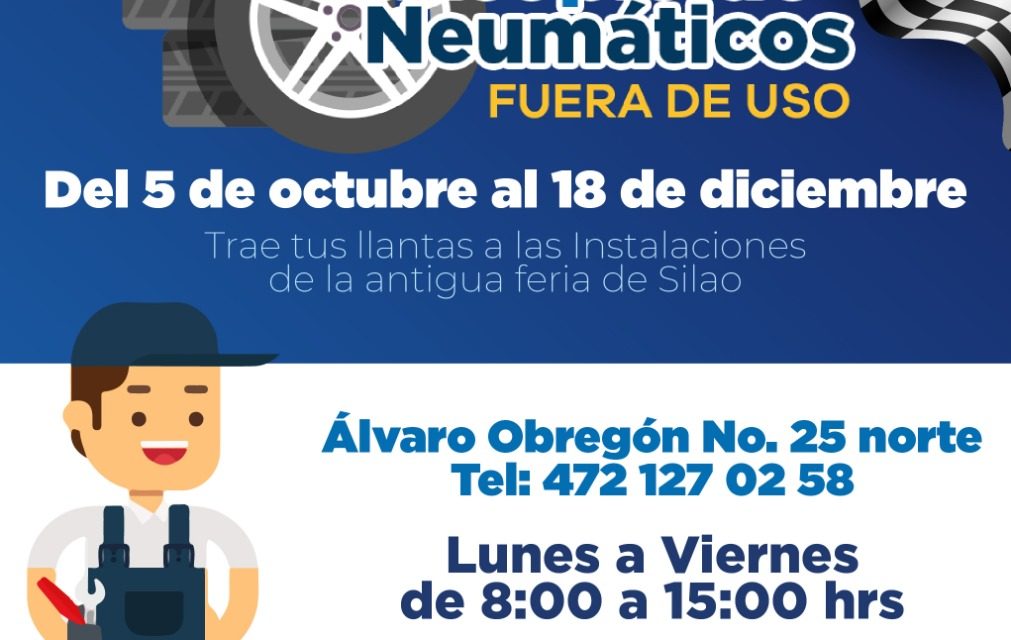 Participa en las campañas de acopio de neumáticos y electrónicos