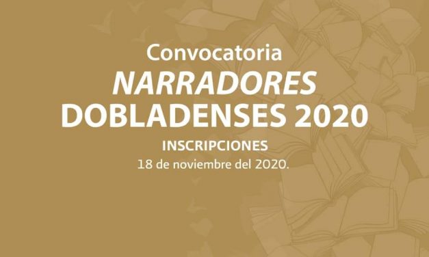 Convocan a concurso “Narradores Dobladenses 2020”