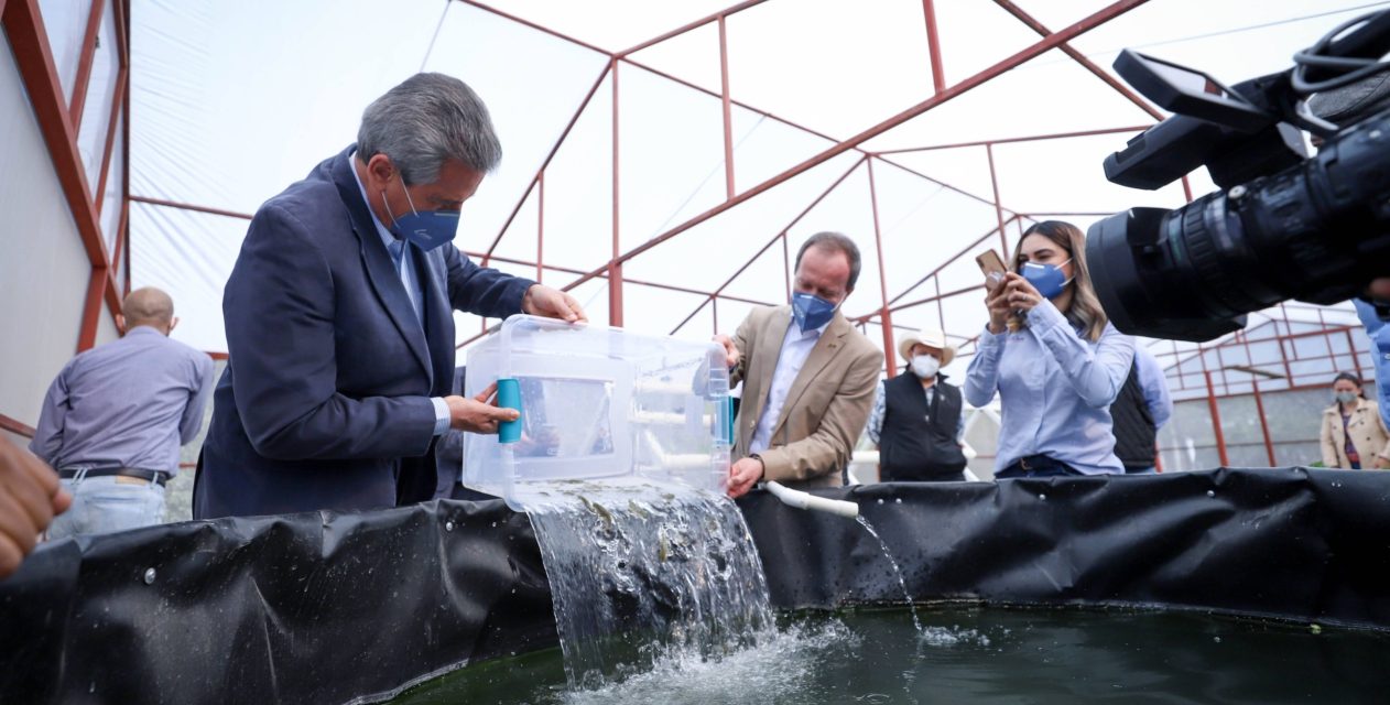 Entregan equipos para captación de agua de lluvia, y producción de peces y hortalizas en León