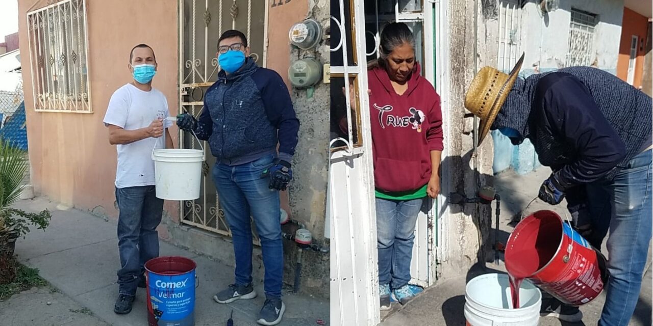 Cientos de francorrinconeses reciben una «brochada» en su hogar