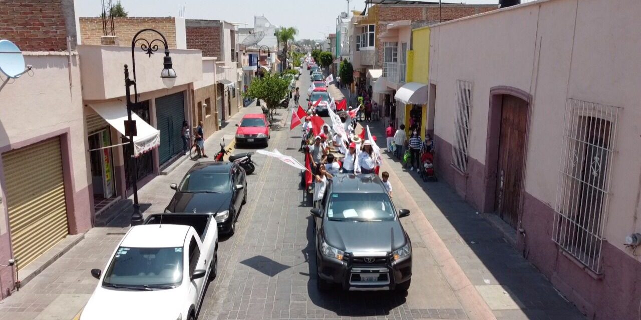 «Si caravanas fueran encuestas, hoy PRI gana Purísima», PRI Purísima del Rincón