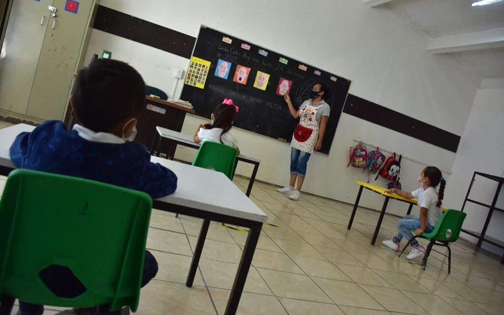 Regresan a clases presenciales en preescolares DIF León