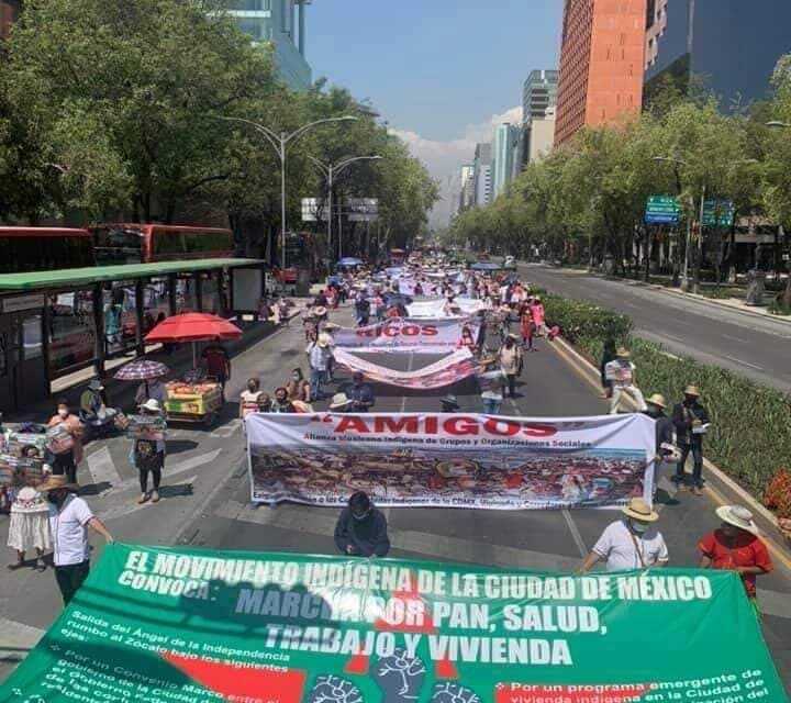 Movimiento Indígena de la CDMX retoma sus exigencias a gobiernos