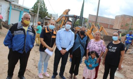 Arrancan obras en colonia del Carmen, en Purísima del Rincón
