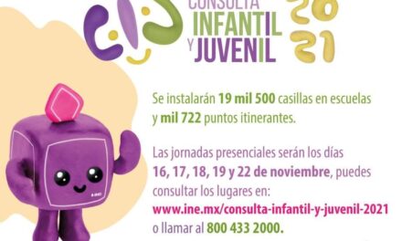 Invita INE a participar en Consulta Infantil y Juvenil 2021