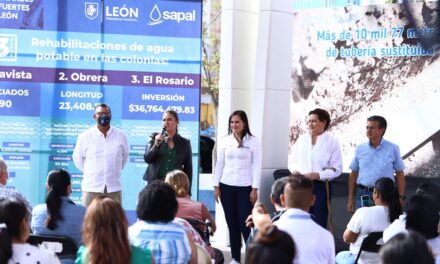 Renuevan redes de agua potable en colonias de León