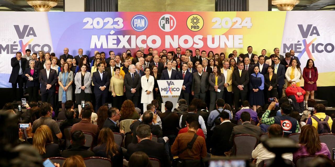 Confirman coalición «Va x México» para elecciones en 2023 y 2024