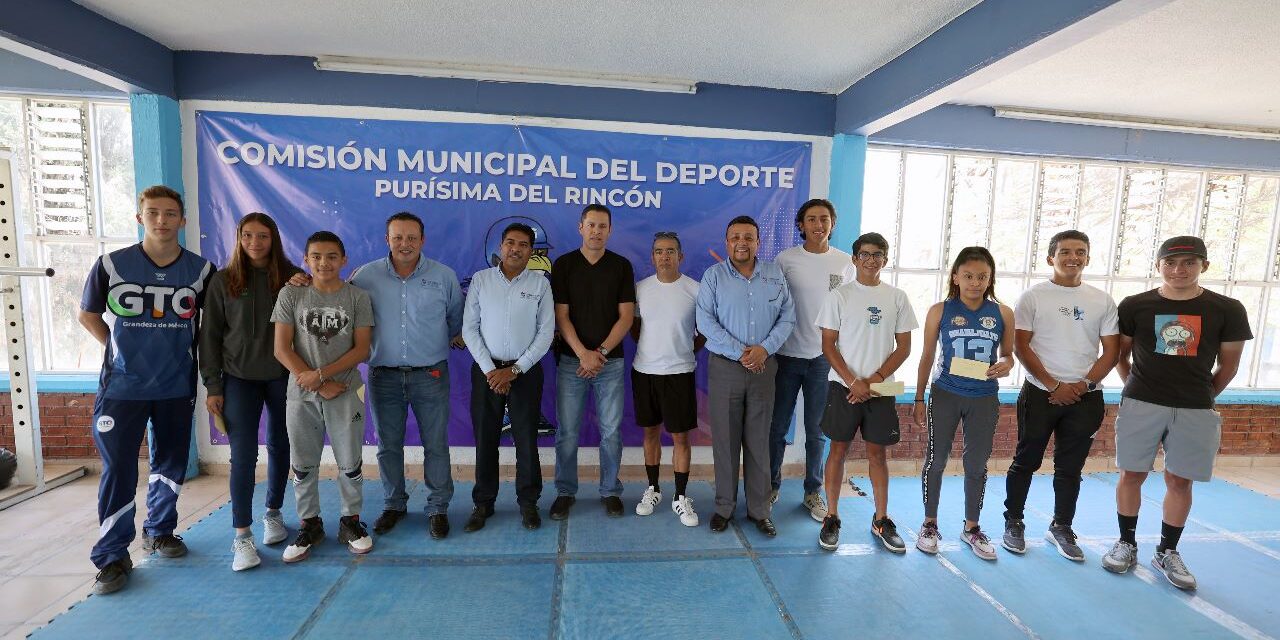 Brindan apoyo a deportistas de alto rendimiento de Purísima del Rincón