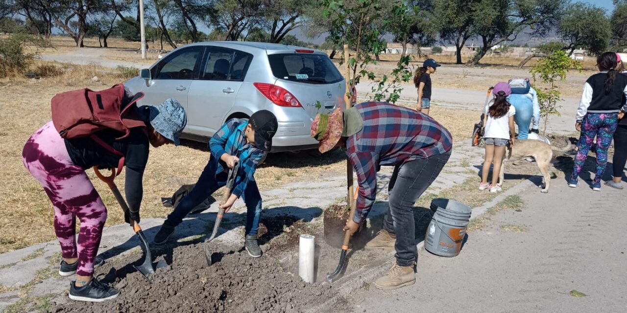 Se plantan 45 árboles para zonas húmedas de Purísima