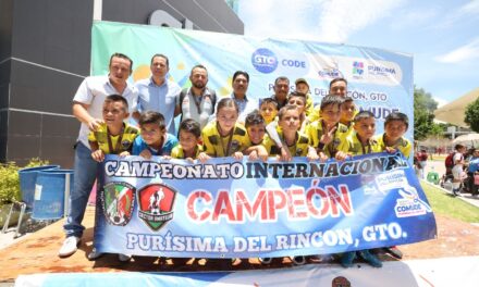 5 equipos de fútbol de Purísima del Rincón ganan en torneo internacional