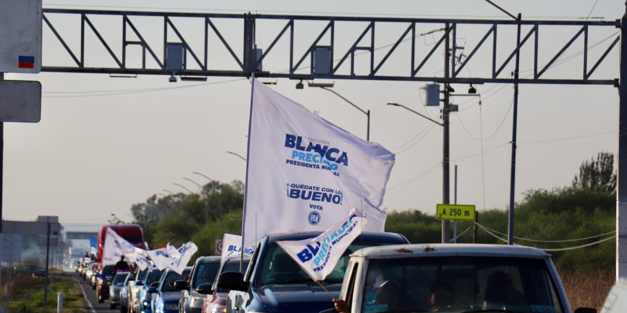 Cientos apoyan a Blanca Preciado con mega caravana