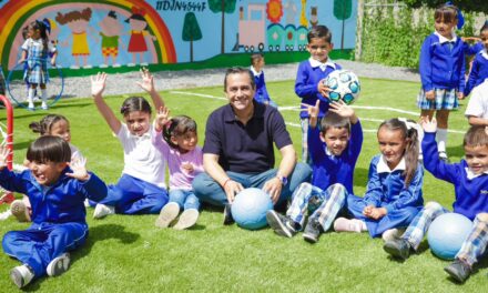 Entregan cancha a Jardín de Niños en San Francisco del Rincón