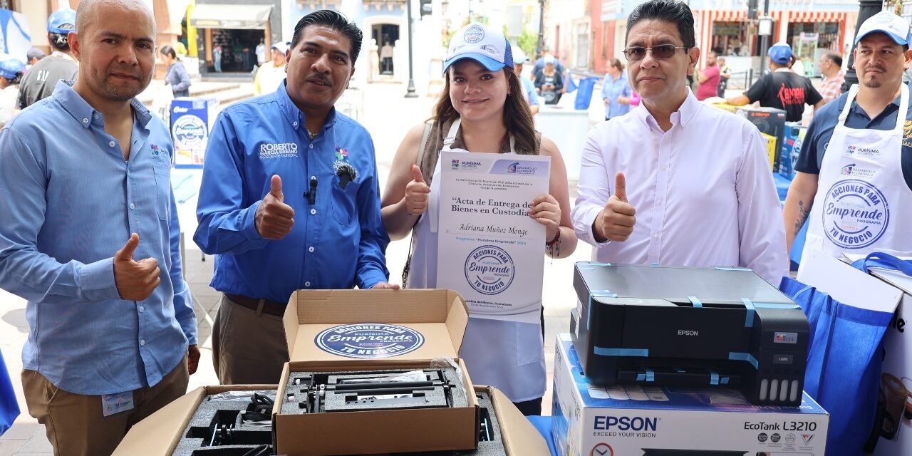 Apoyan a comerciantes en Purísima del Rincón