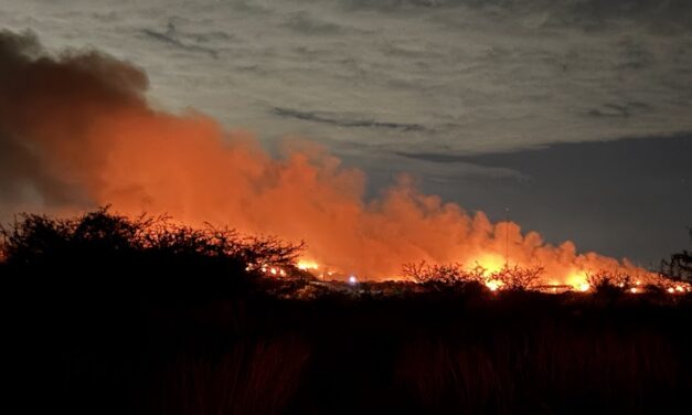 Trozos de vidrio, causa de incendio en relleno sanitario de San Francisco del Rincón