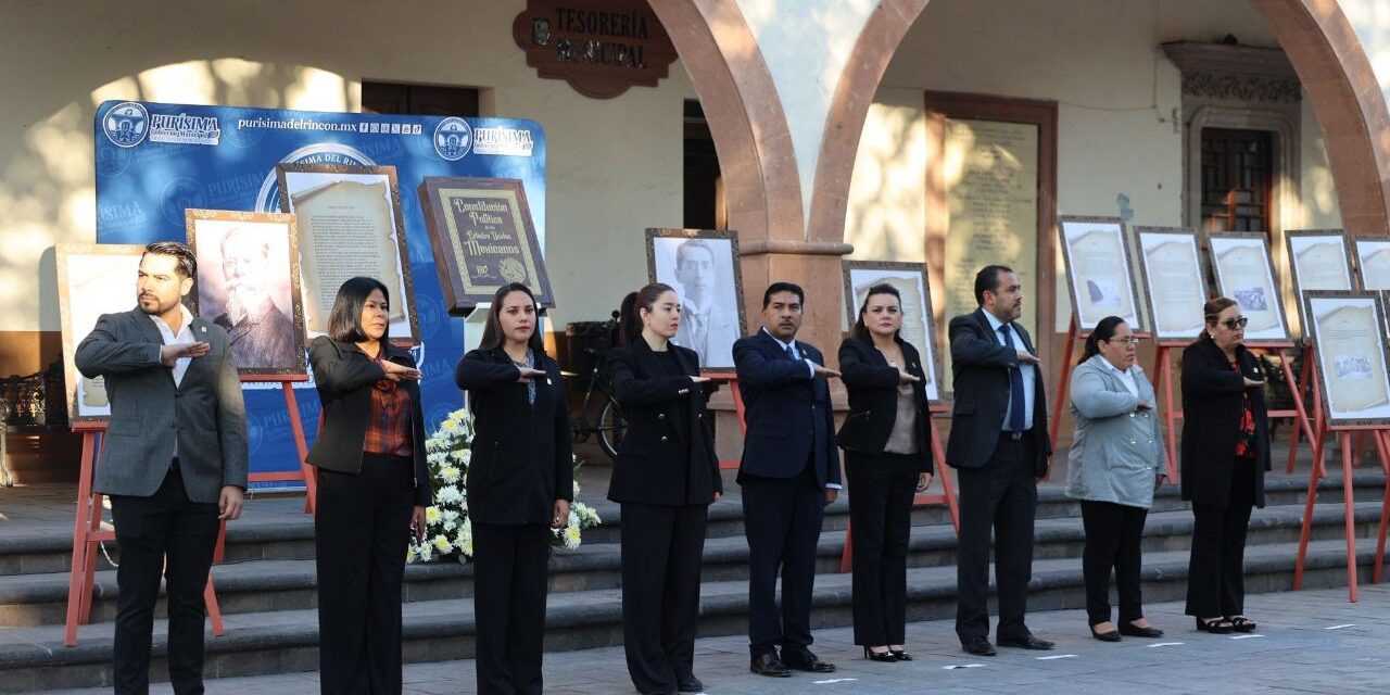 En Purísima conmemoran 108 aniversario de la constitución