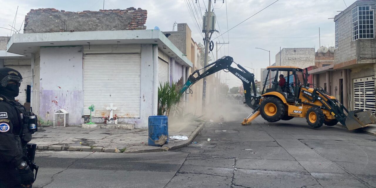 En San Francisco del Rincón secretaría de Seguridad y Paz recupera predio tomado