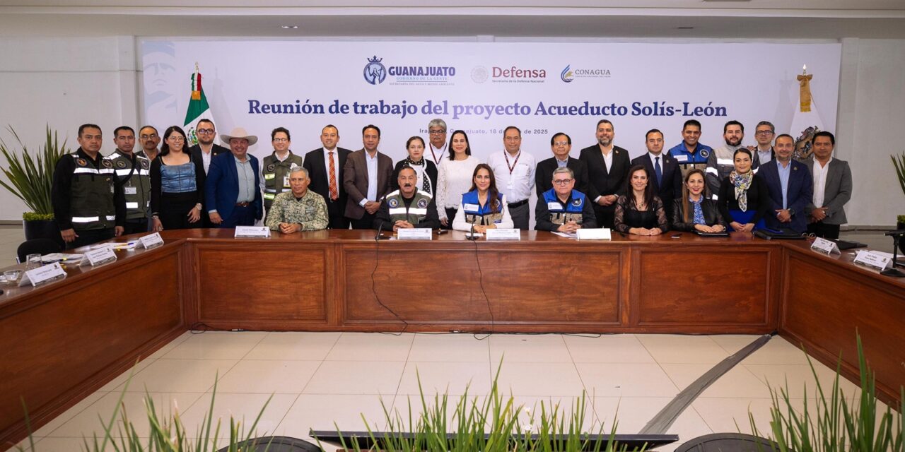 Garantizan agua para Guanajuato; iniciará construcción del Acueducto Solís-León
