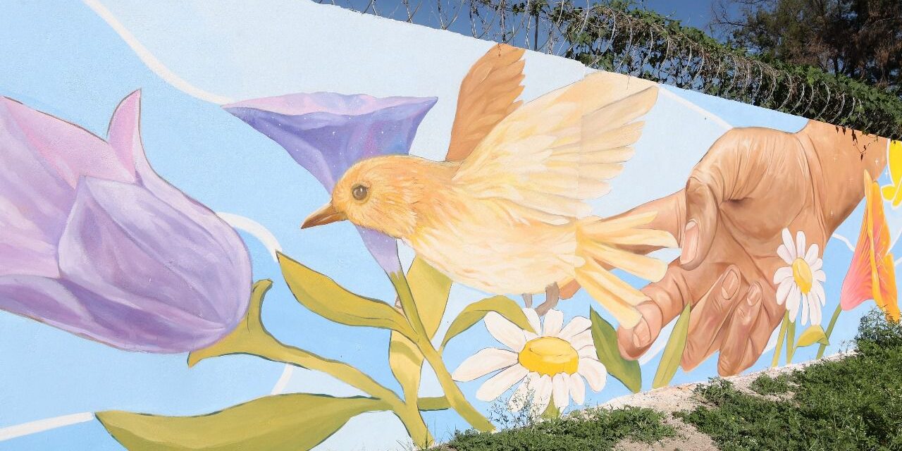 Con mural, SAPAP llama al cuidado del agua