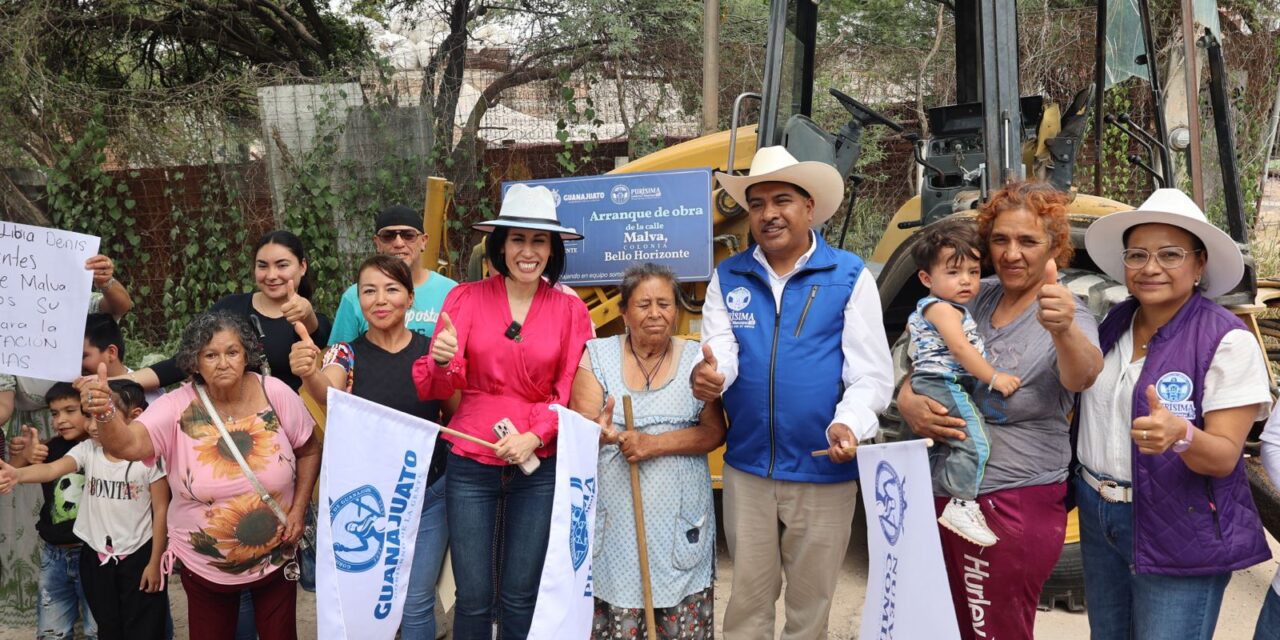 Arrancan obras de pavimentación en Purísima del Rincón