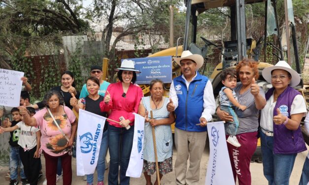Arrancan obras de pavimentación en Purísima del Rincón