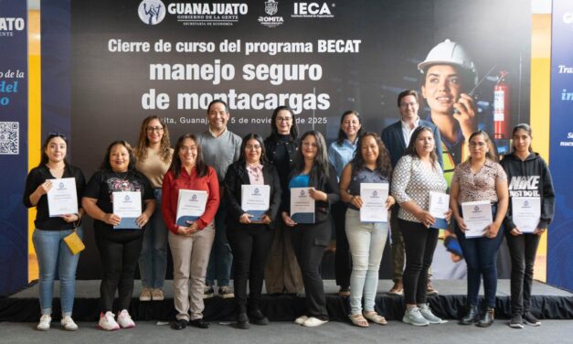 Guanajuato capacita a mujeres en manejo seguro de montacargas