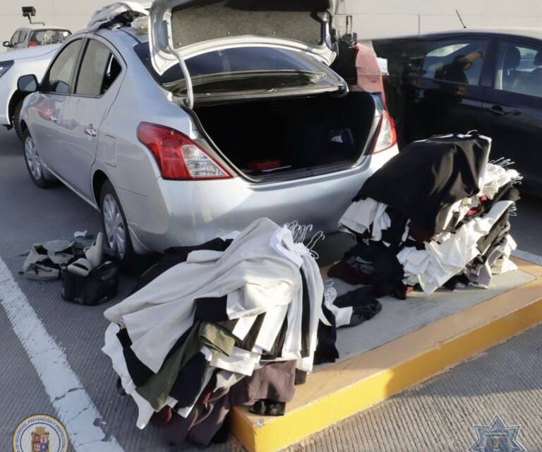 Detienen a ladronas de ropa