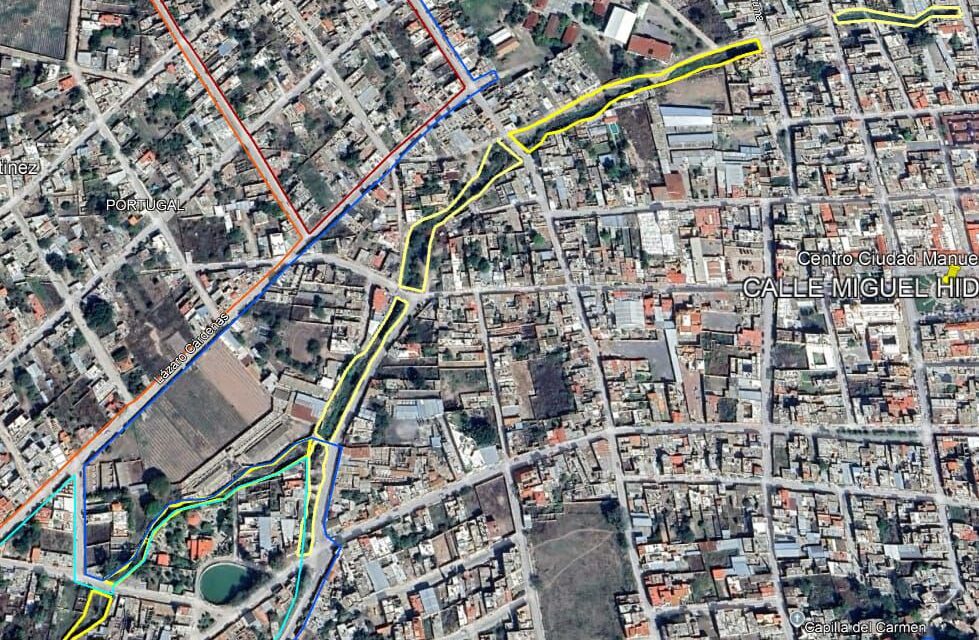 Trabajan en mantenimiento de arroyos y plazas de Manuel Doblado