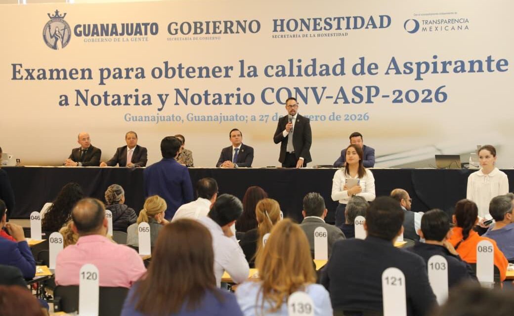 Avanza proceso para aspirantes a notarias y notarios en Guanajuato
