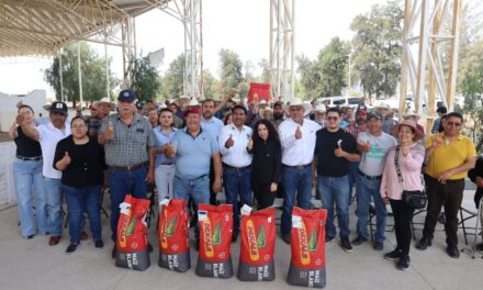 Apoyan al campo de Purísima con semilla de calidad
