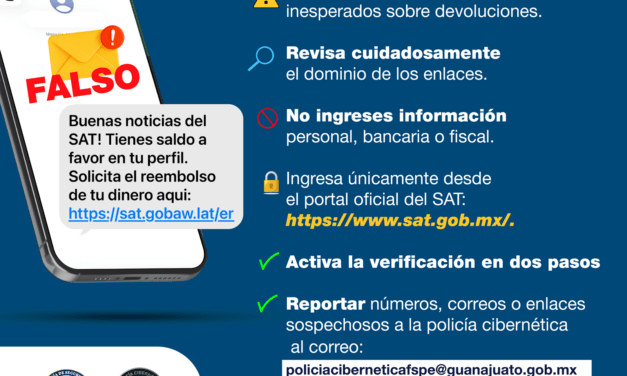 Alertan sobre fraudes digitales con servicios de paquetería y mensajes del SAT