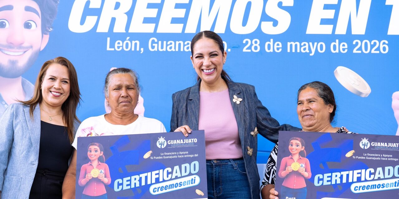Libia Dennise entrega apoyos «Creemos en Ti»