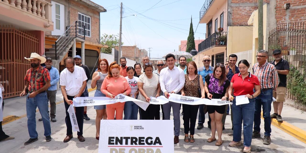 Inicia entrega de más de 1.2 kilómetros de pavimentaciones en Manuel Doblado