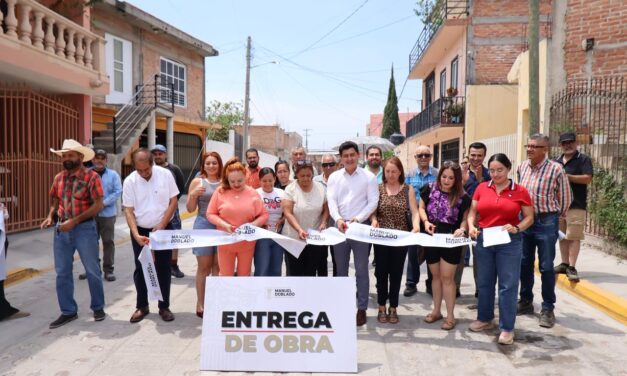 Inicia entrega de más de 1.2 kilómetros de pavimentaciones en Manuel Doblado