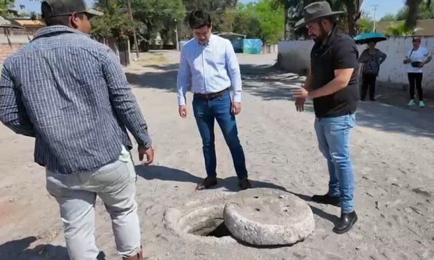 Avanza rehabilitación de drenajes en comunidades de Manuel Doblado