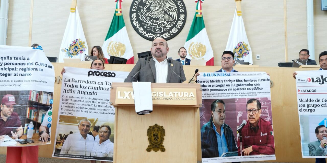 Jorge Espadas señala supuestos vínculos de Morena con el narco