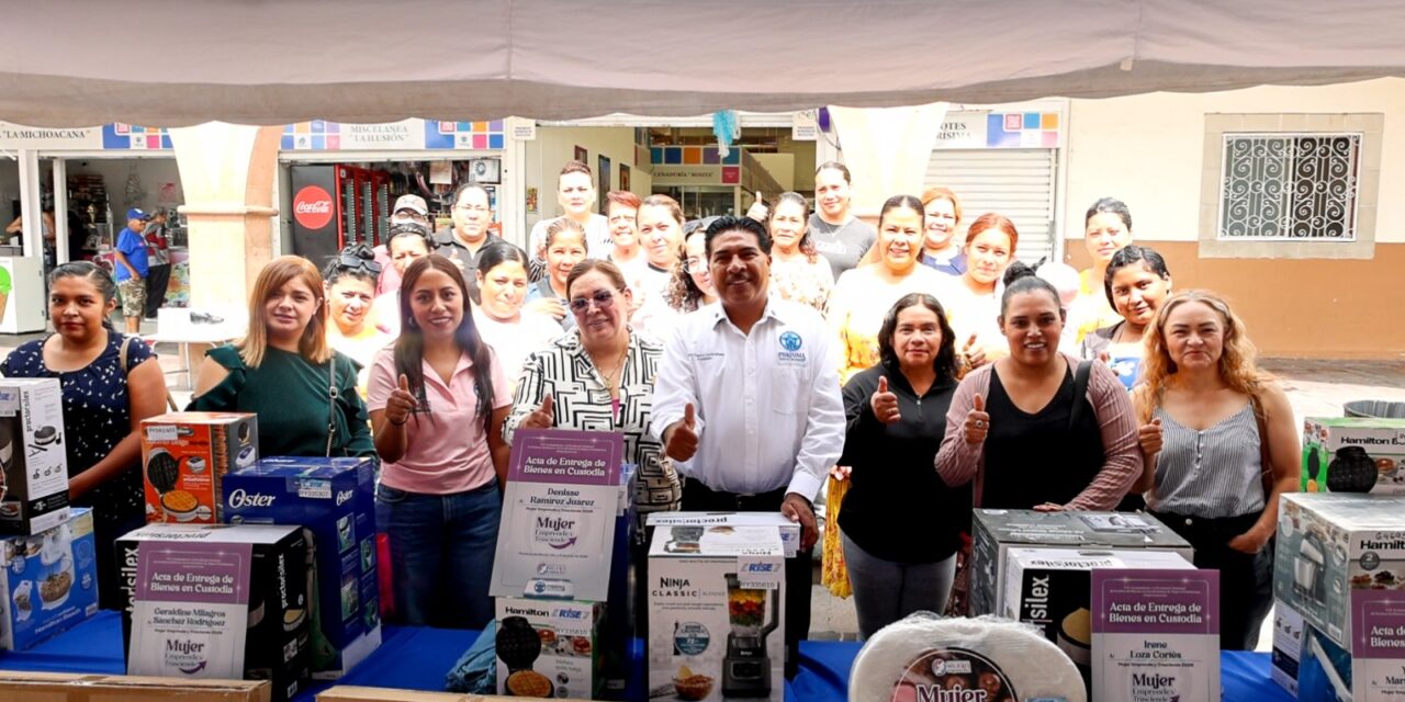 Equipan a mujeres emprendedoras de Purísima del Rincón