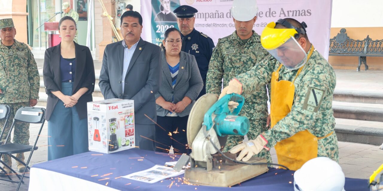 En Purísima del Rincón realizan Campaña de Desarme Voluntario y Canje de Juguetes Bélicos