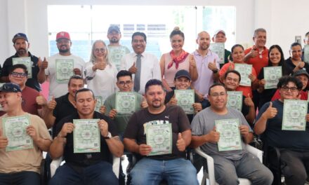 26 personas finalizan curso de plomería y mantenimiento en Purísima